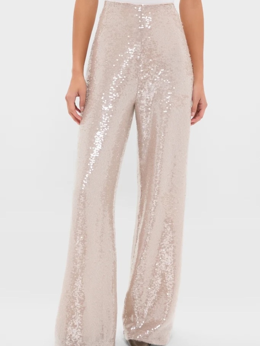 Tuckernuck Champagne Sequin Wide-Leg Tatum Pants
